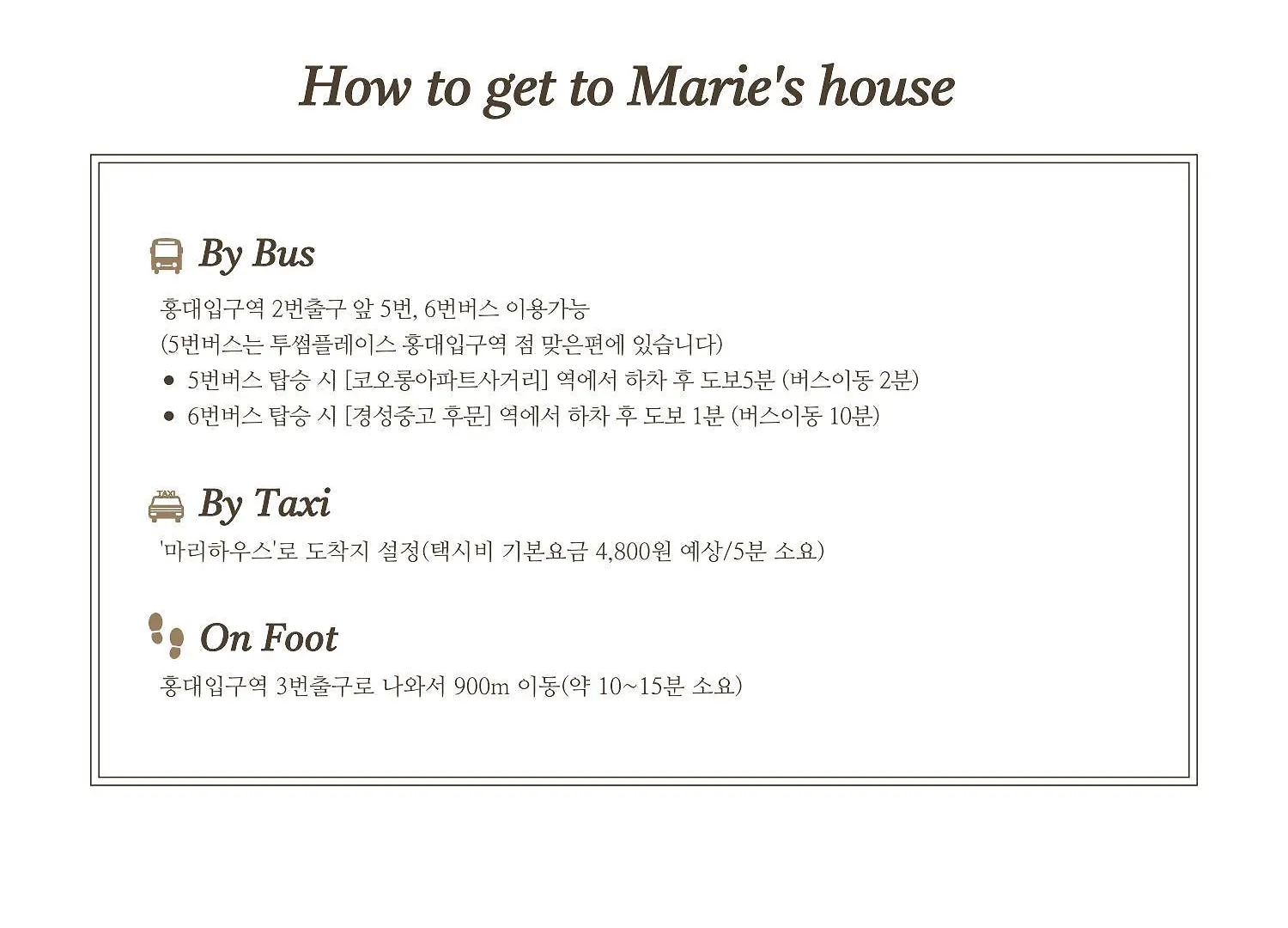 Marie'S House 201 Hongdae Bed & Breakfast Seoul